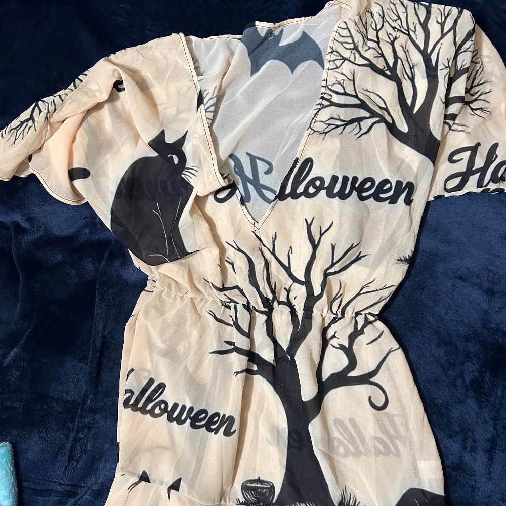 Halloween Silk Festive Dress